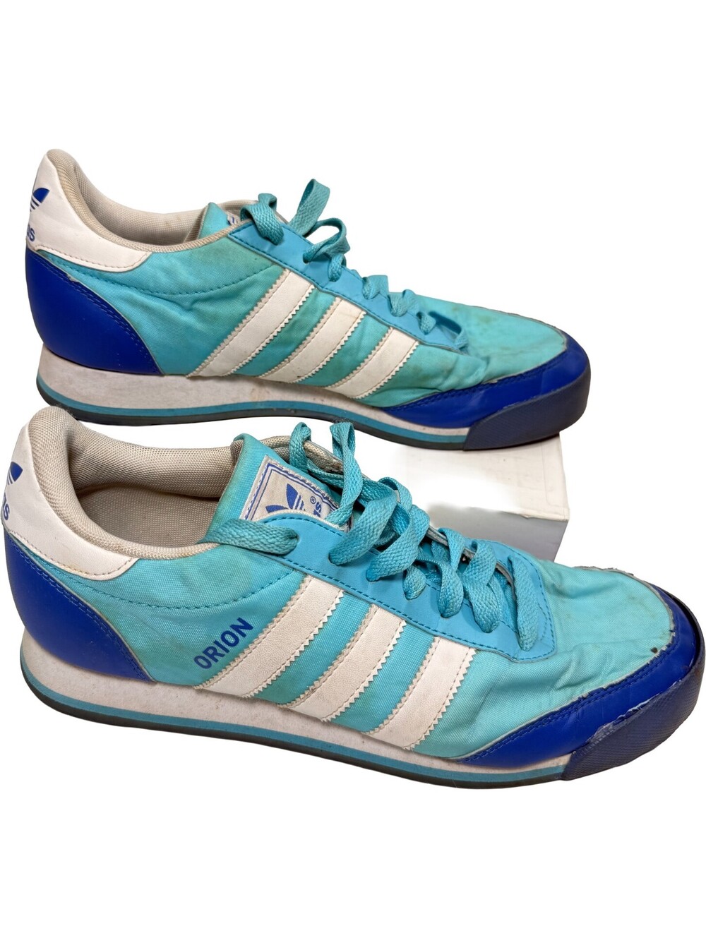 Adidas Orion Light Blue, Blue, White Tri-Stripe Shoes Women's 8.5 G56062 2012